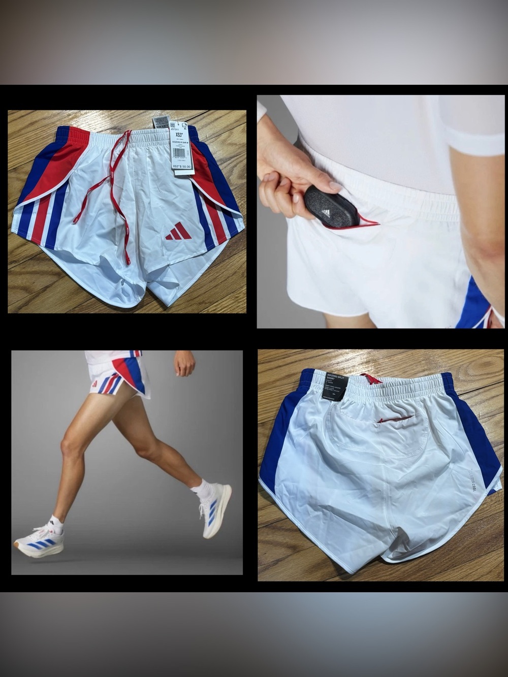 Adidas Adizero Retro Running Shorts Breathable Lightweight Men’s sz XS 3” NEW!